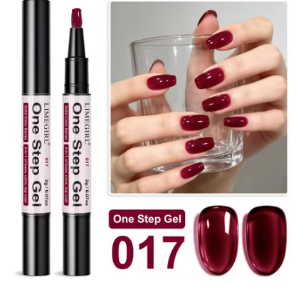 Bolígrafo de gel One Step Gel 017 - rojo burdeos